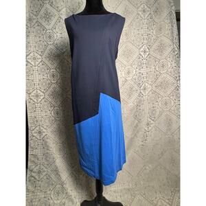 NWT Lafayette 148 Special Occasion Business Dress Color Blocking Size XL